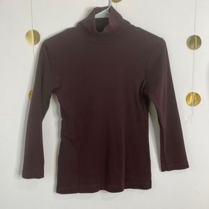 Banana Republic Turtle Neck Brown Top